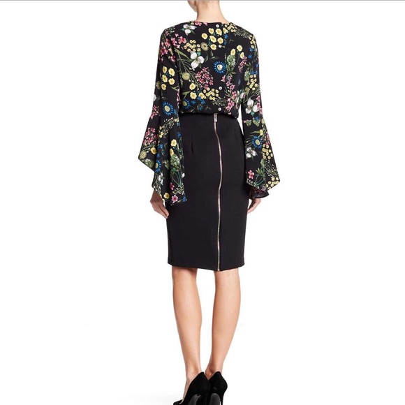 Black Slim Skirt by Catherine Malandrino, Size 14 - Picture 2 of 7